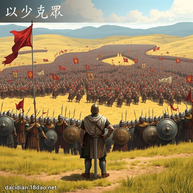 以少克眾 - 国语大辞典配图