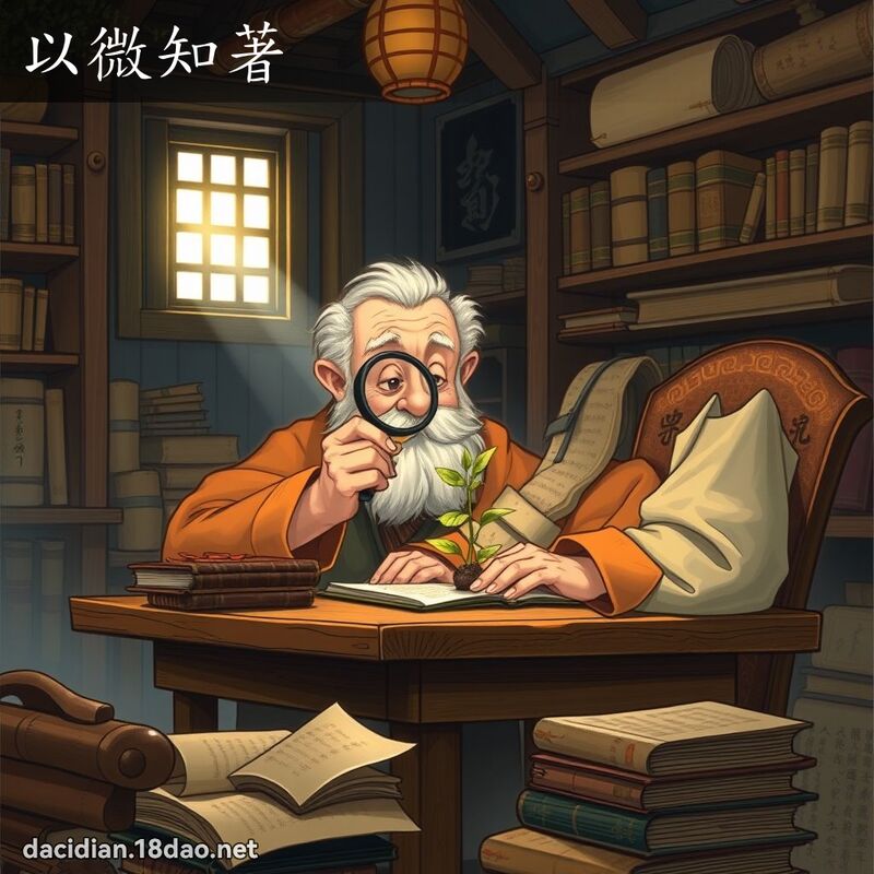以微知著 - 国语大辞典配图