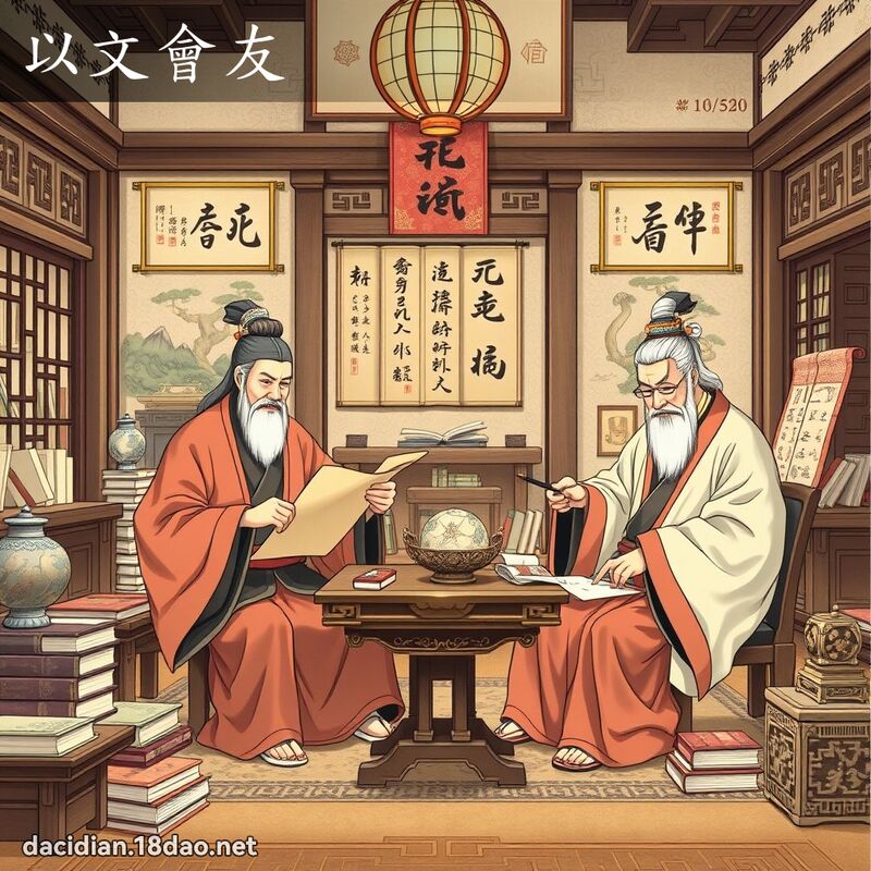 以文会友 - 国语大辞典配图