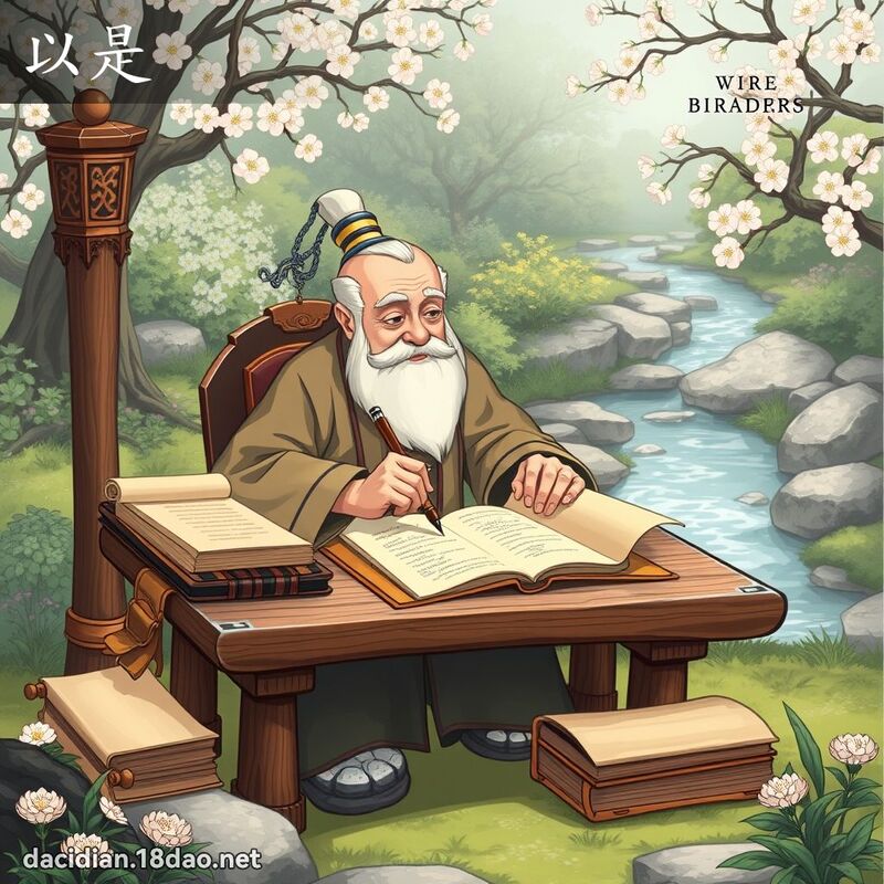 以是 - 國語大辭典配圖