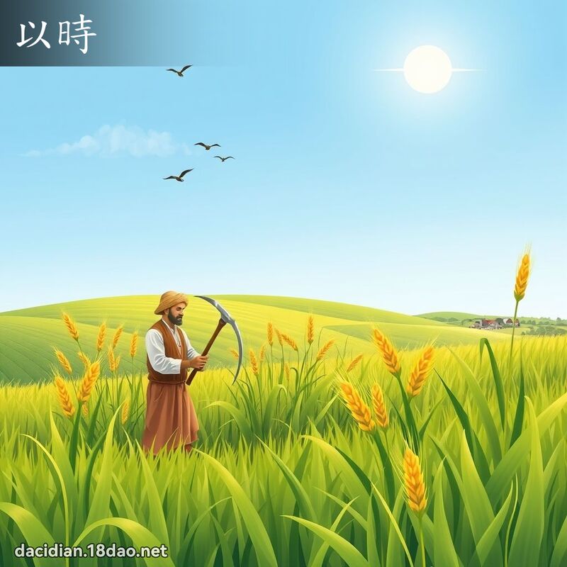 以時 - 國語大辭典配圖