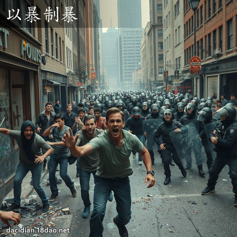 以暴制暴 - 国语大辞典配图