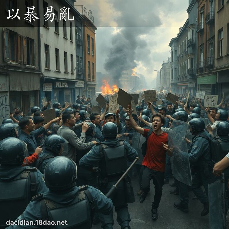 以暴易乱 - 国语大辞典配图