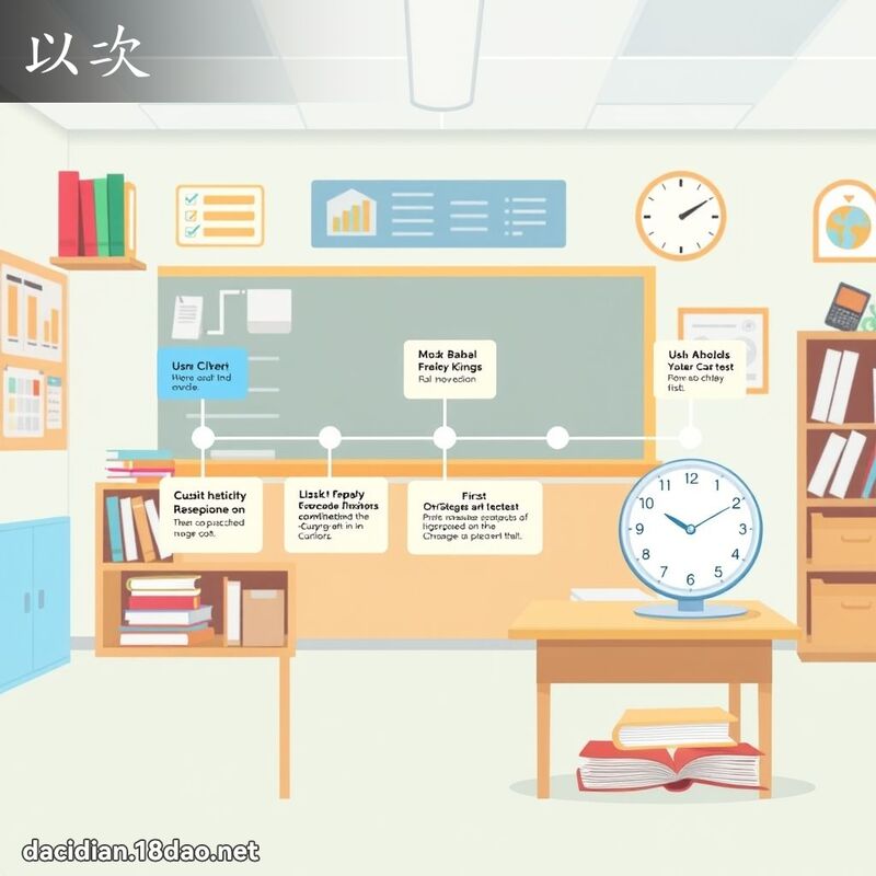 以次 - 国语大辞典配图