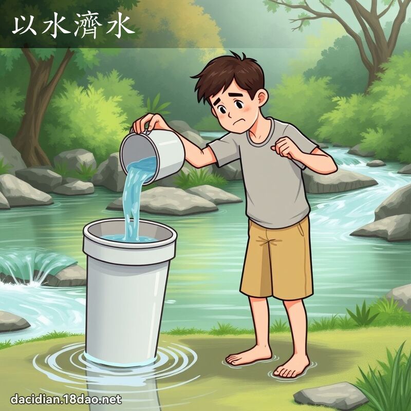 以水濟水 - 國語大辭典配圖