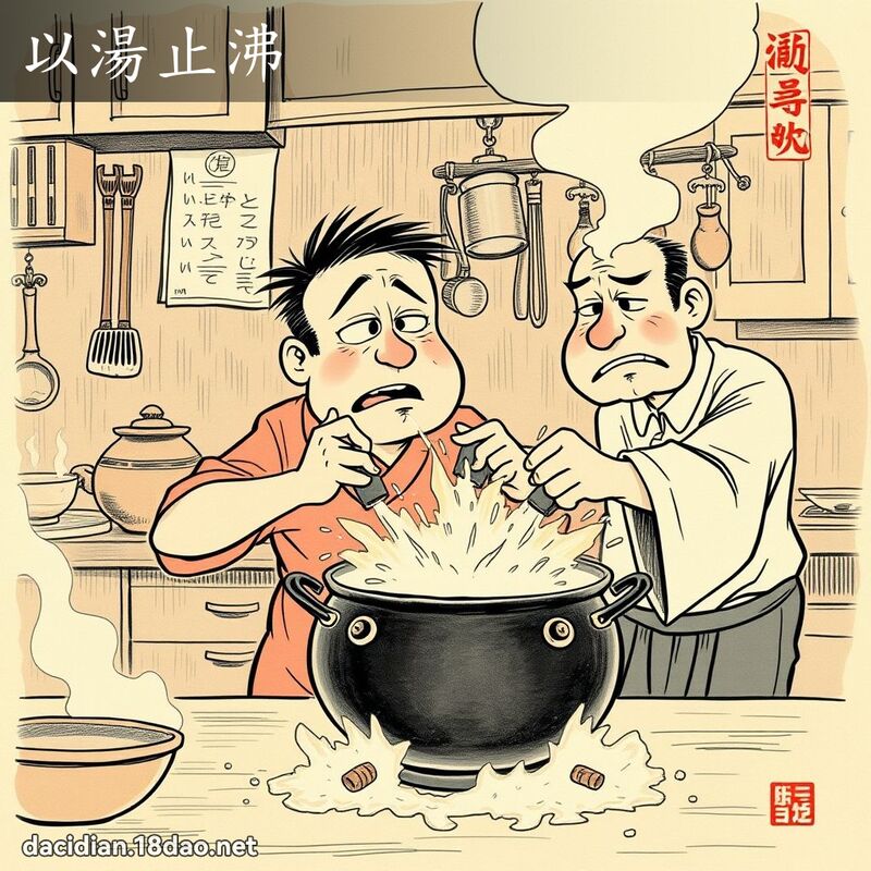 以湯止沸 - 國語大辭典配圖