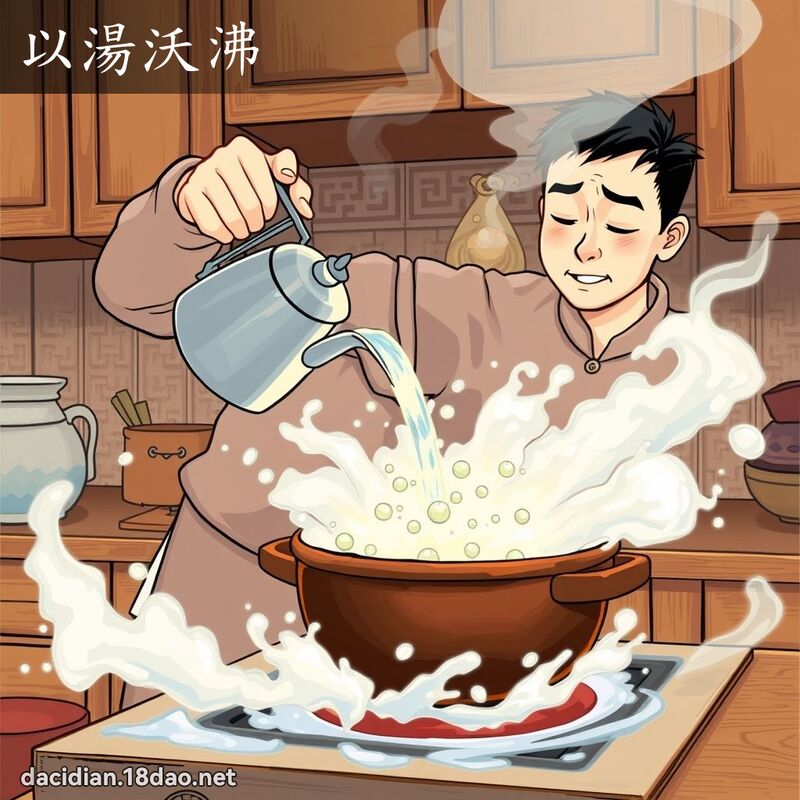 以汤沃沸 - 国语大辞典配图