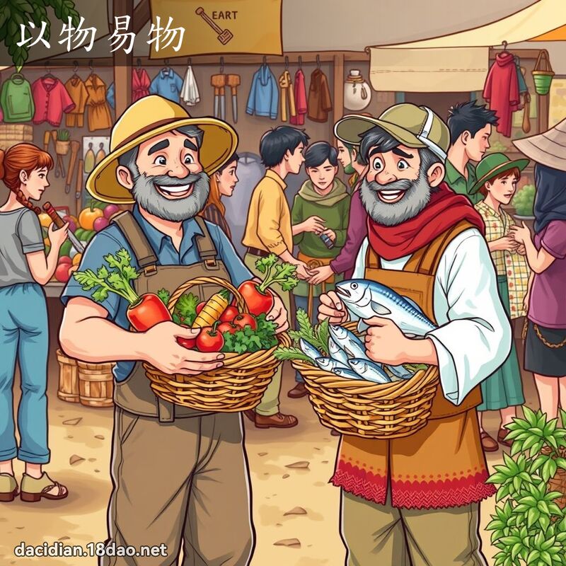 以物易物 - 國語大辭典配圖