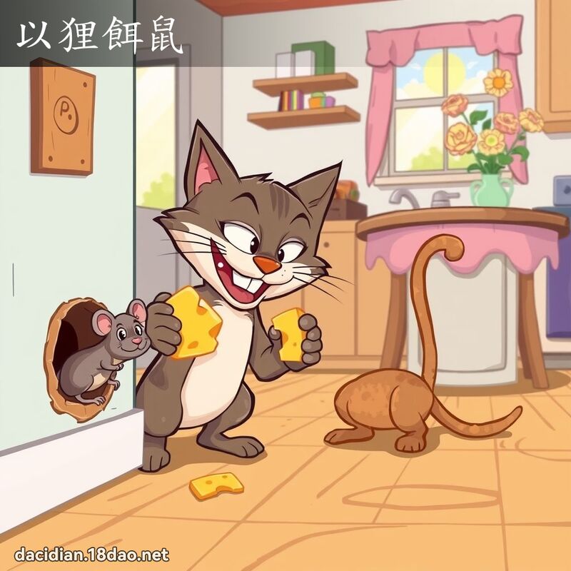 以狸饵鼠 - 国语大辞典配图