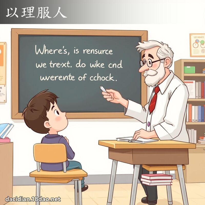 以理服人 - 國語大辭典配圖