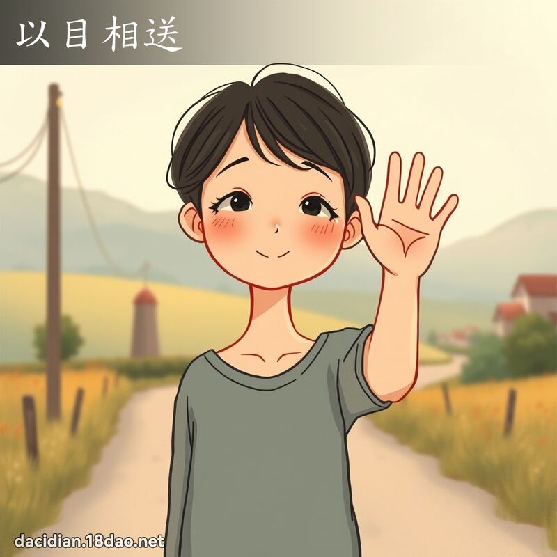 以目相送 - 国语大辞典配图