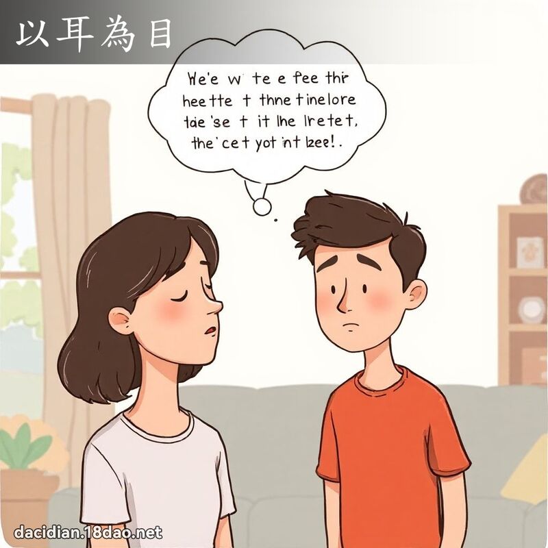 以耳為目 - 國語大辭典配圖