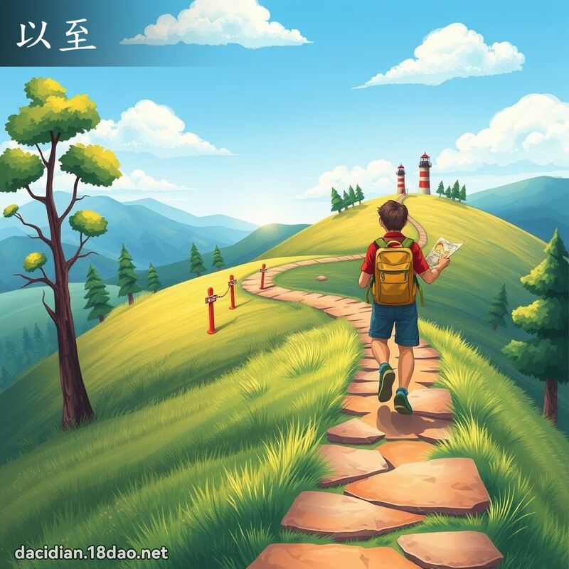 以至 - 国语大辞典配图