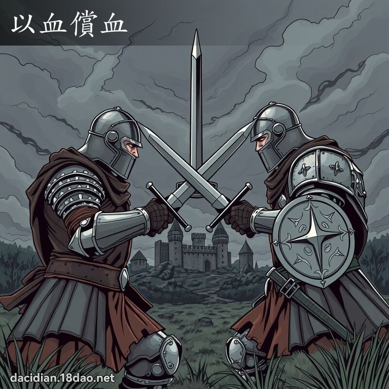以血償血 - 國語大辭典配圖