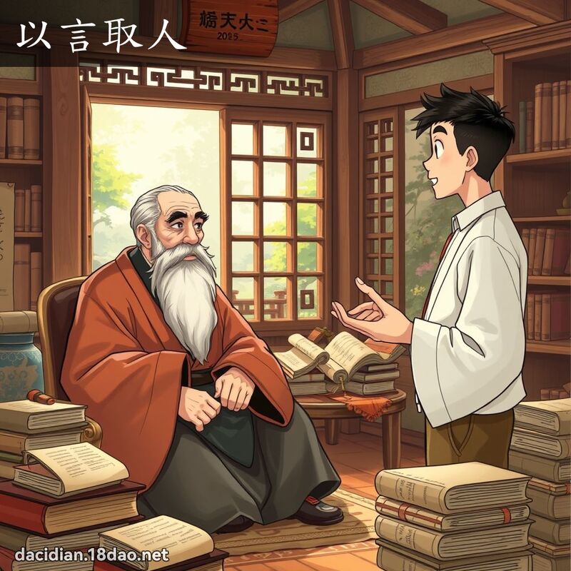 以言取人 - 國語大辭典配圖