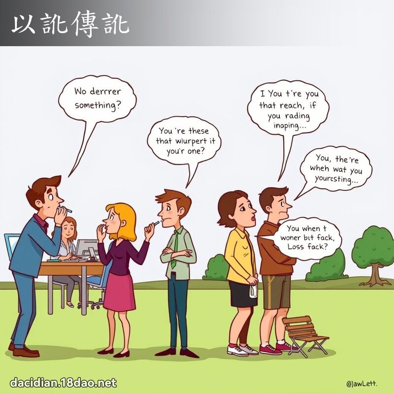 以訛傳訛 - 國語大辭典配圖