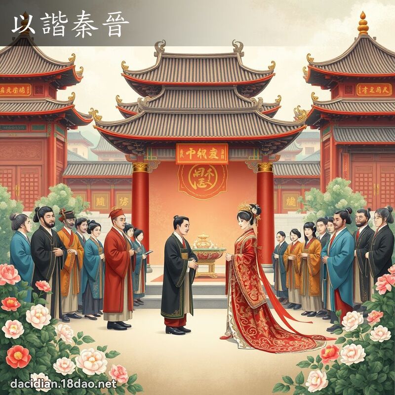 以諧秦晉 - 國語大辭典配圖