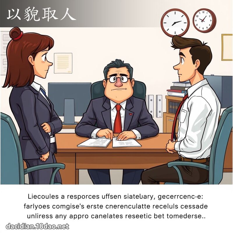 以貌取人 - 國語大辭典配圖