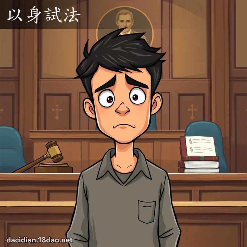 以身试法 - 国语大辞典配图