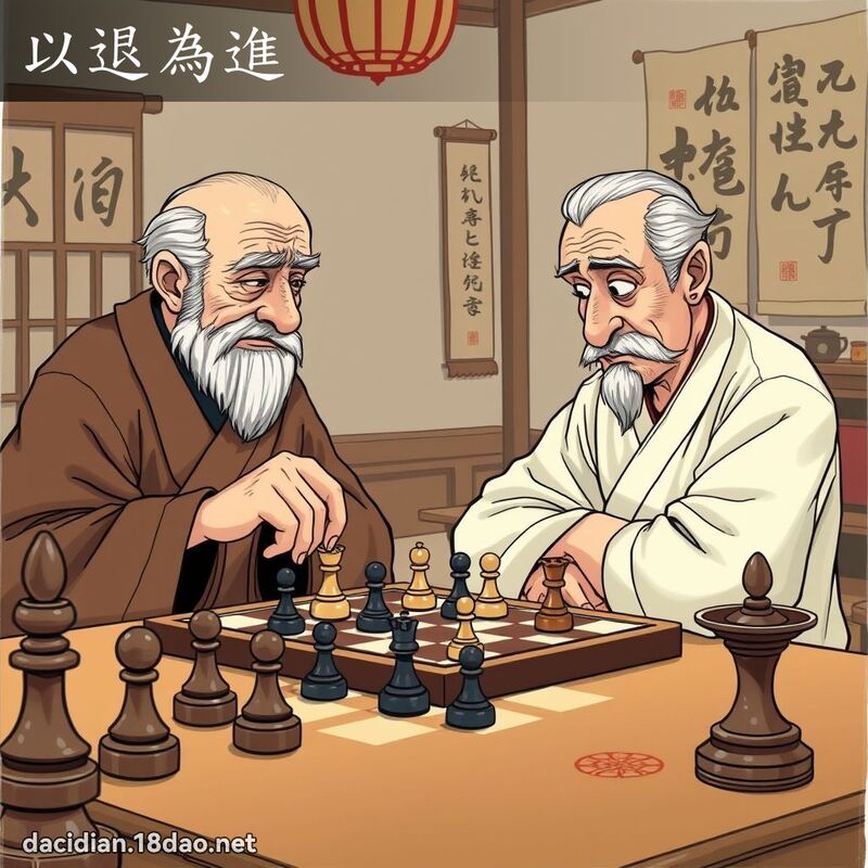 以退為進 - 國語大辭典配圖