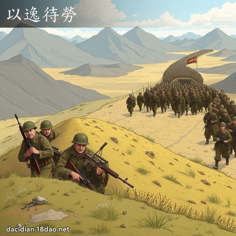 以逸待勞 - 國語大辭典配圖