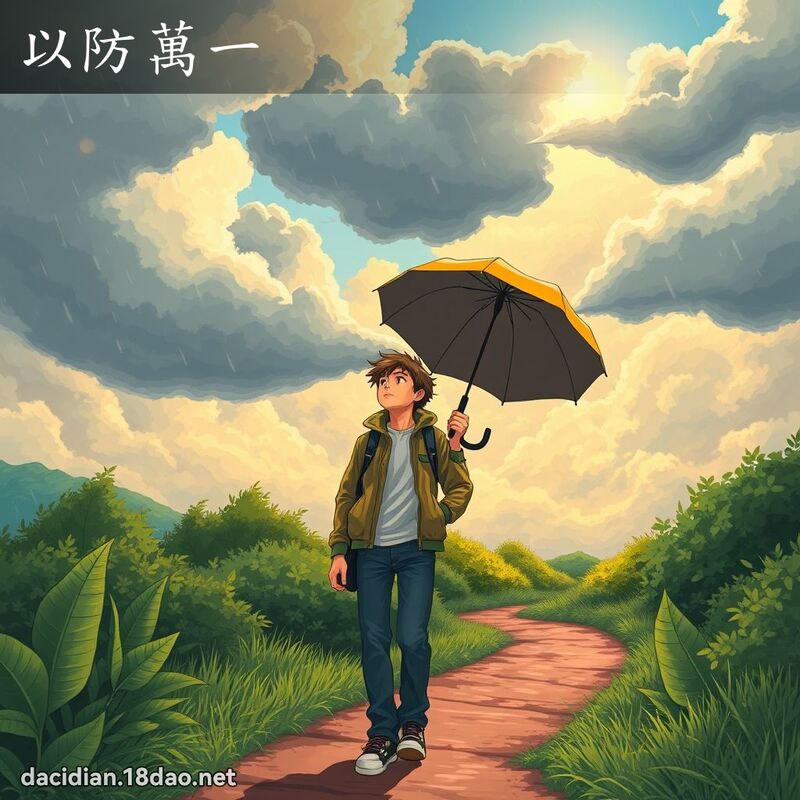 以防萬一 - 國語大辭典配圖