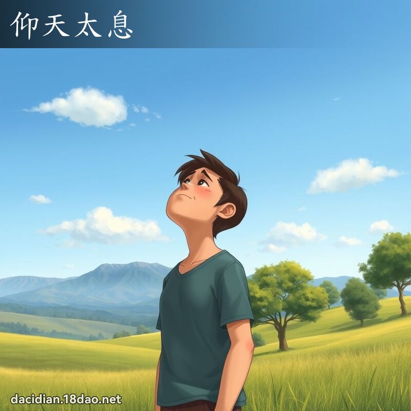 仰天太息 - 國語大辭典配圖