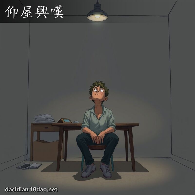 仰屋兴嘆 - 国语大辞典配图