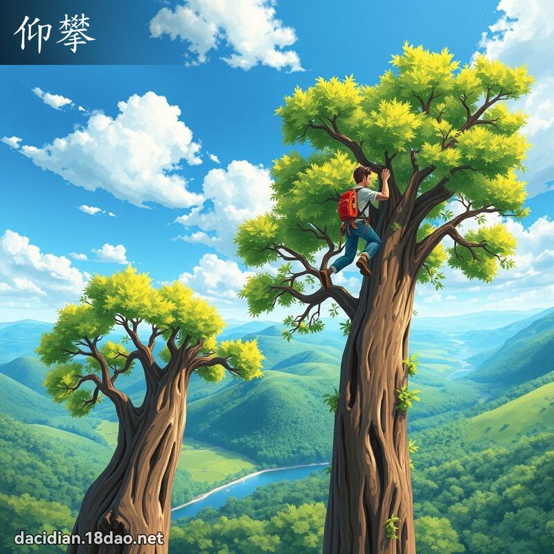 仰攀 - 國語大辭典配圖