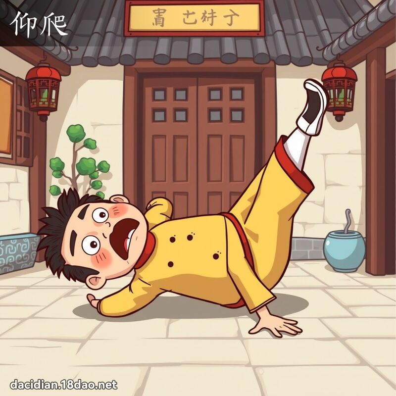仰爬 - 國語大辭典配圖