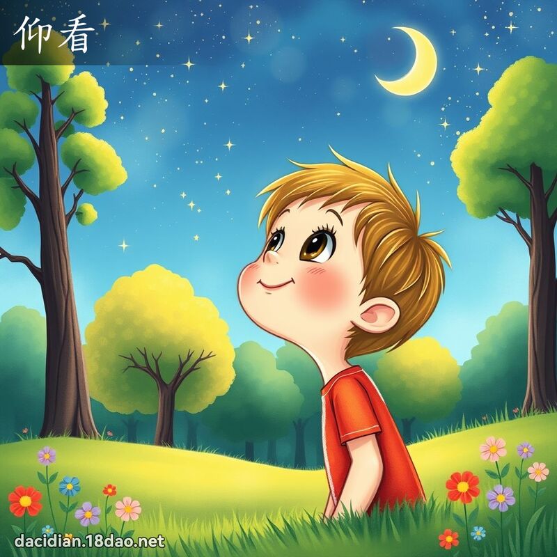 仰看 - 國語大辭典配圖