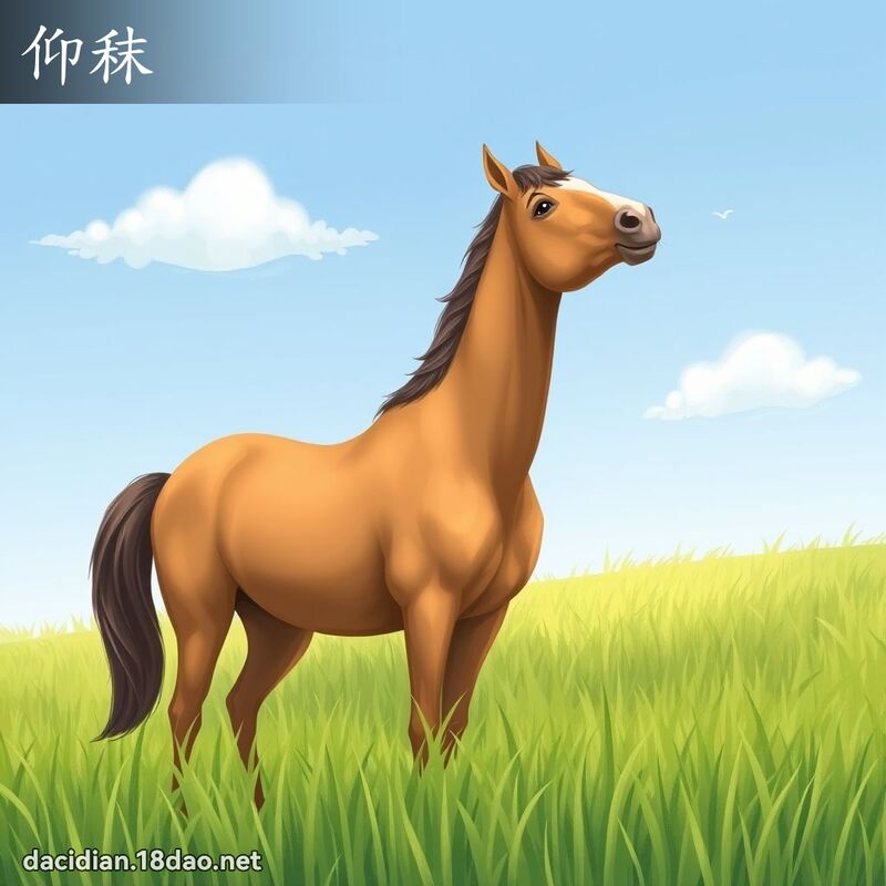 仰秣 - 國語大辭典配圖
