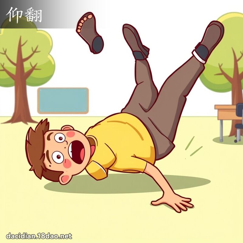 仰翻 - 國語大辭典配圖