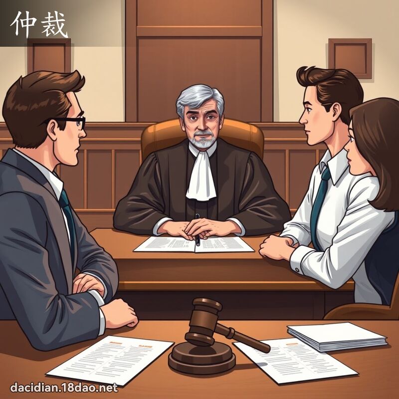仲裁 - 國語大辭典配圖