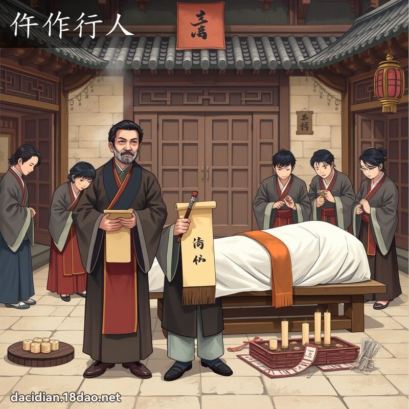 仵作行人 - 国语大辞典配图