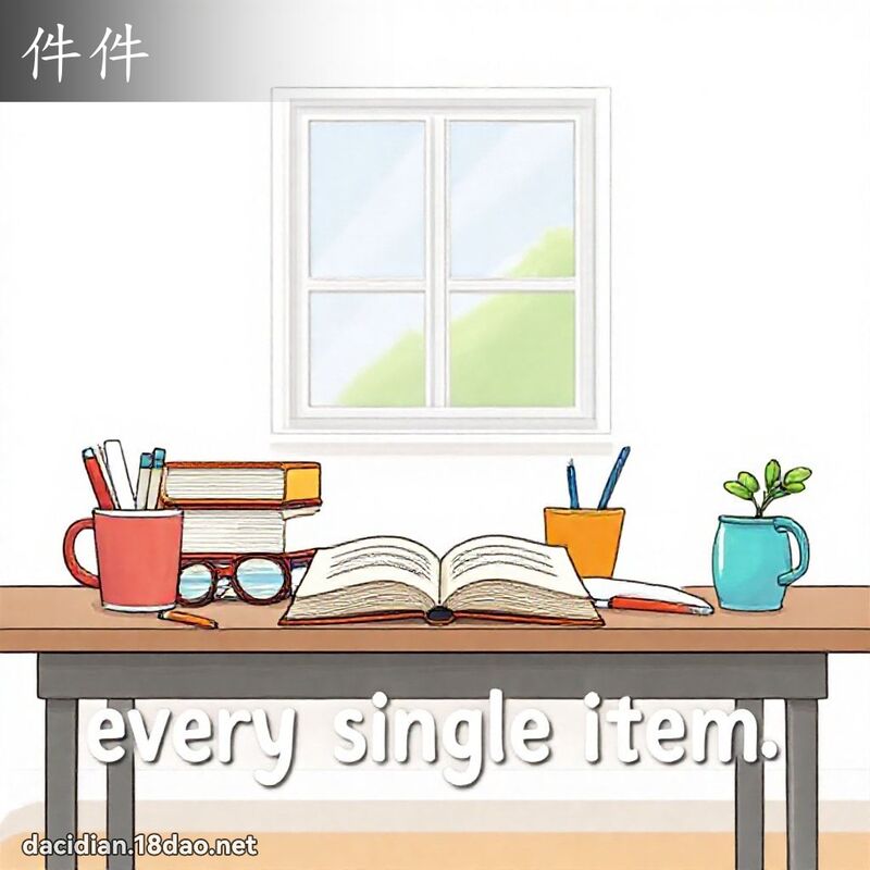 件件 - 国语大辞典配图