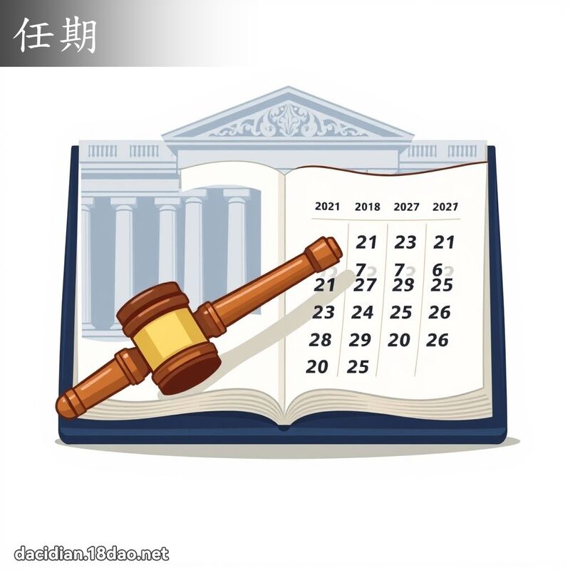任期 - 国语大辞典配图