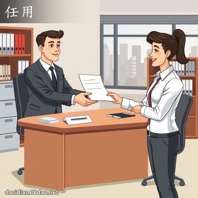 任用 - 國語大辭典配圖