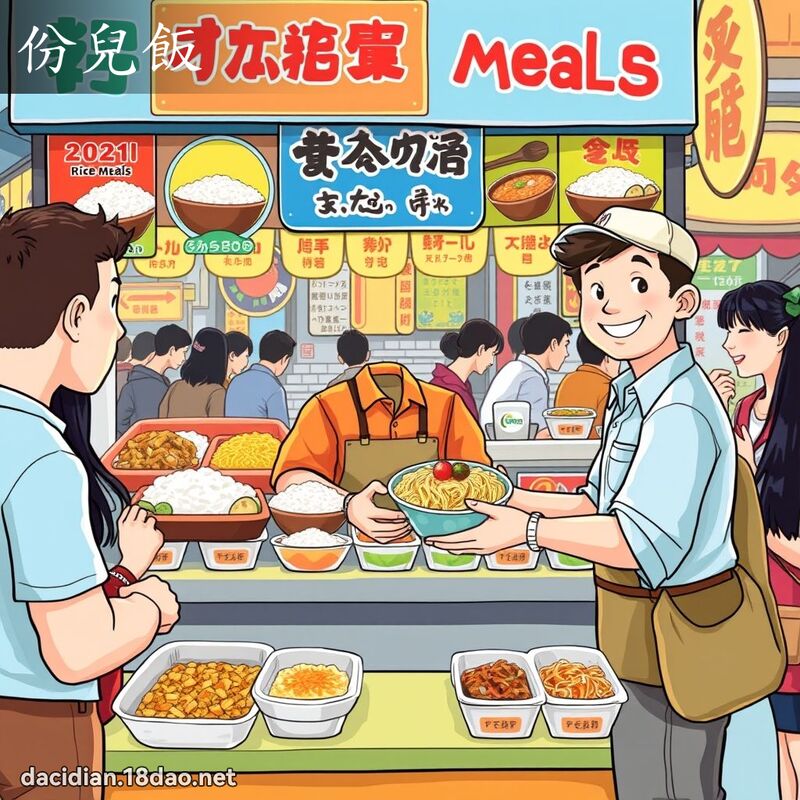 份兒飯 - 國語大辭典配圖