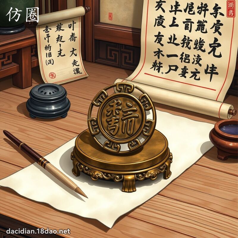 仿圈 - 國語大辭典配圖
