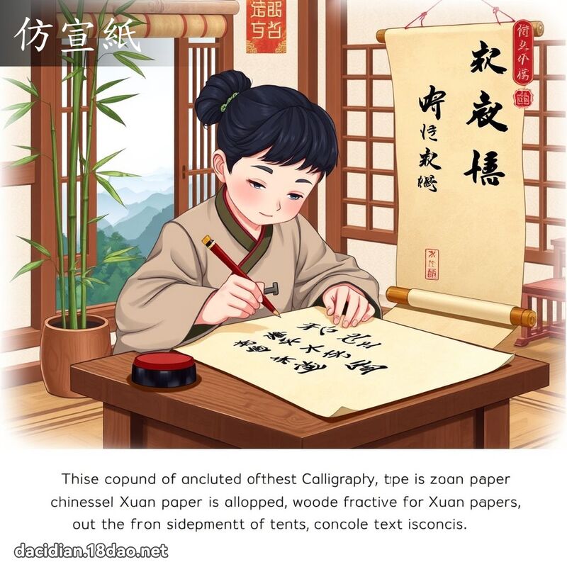 仿宣纸 - 国语大辞典配图
