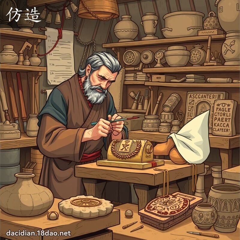 仿造 - 国语大辞典配图