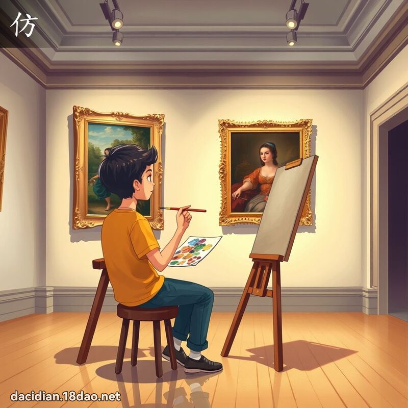仿 - 國語大辭典配圖