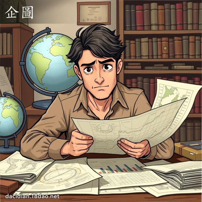 企圖 - 國語大辭典配圖