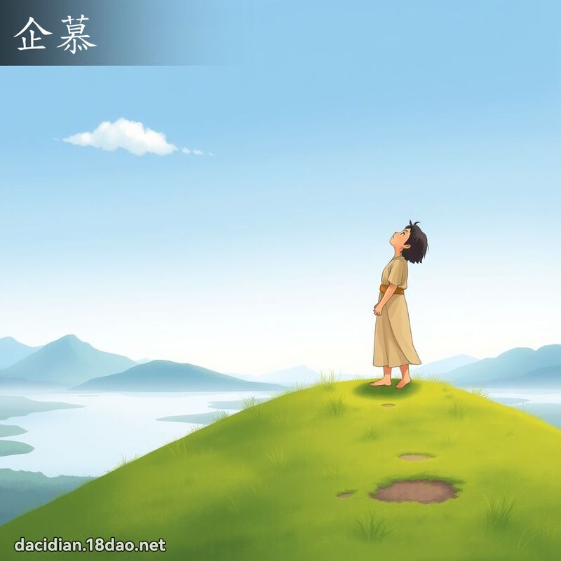 企慕 - 国语大辞典配图