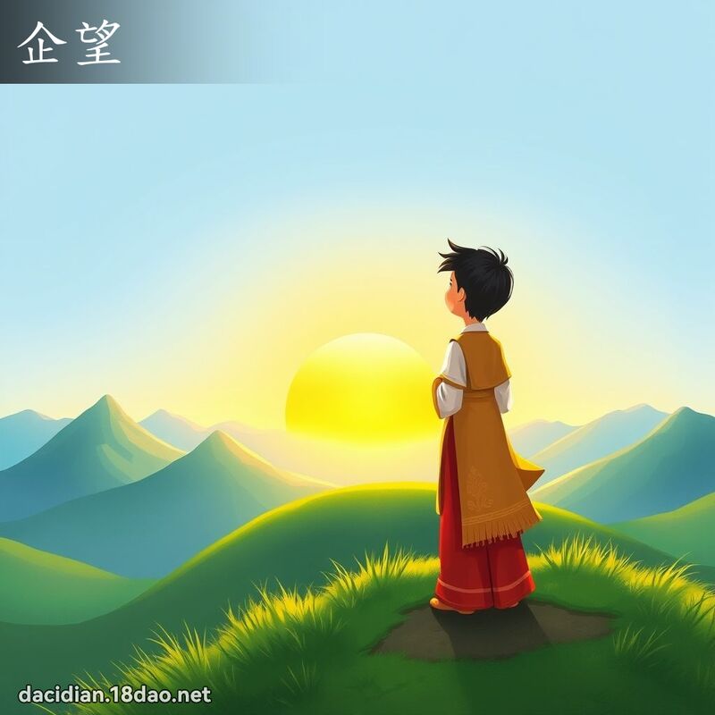 企望 - 国语大辞典配图