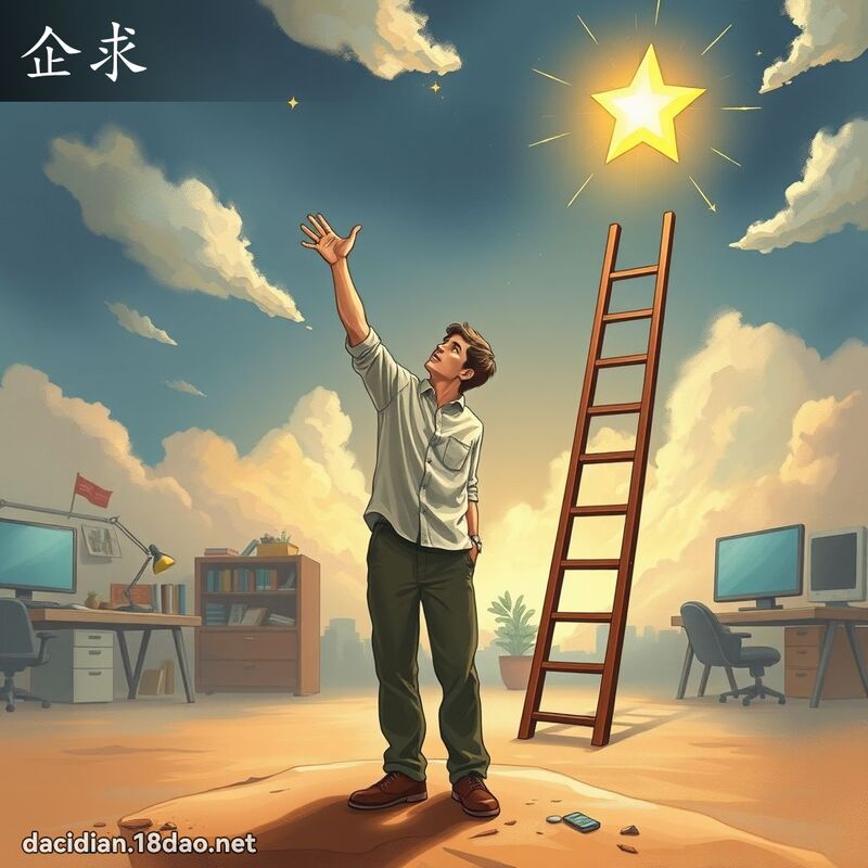 企求 - 国语大辞典配图