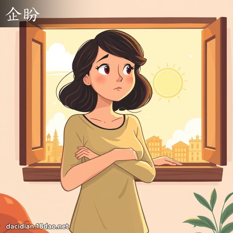 企盼 - 國語大辭典配圖
