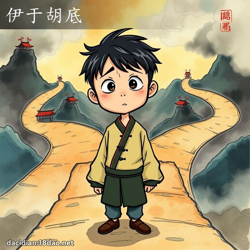 伊于胡底 - 国语大辞典配图
