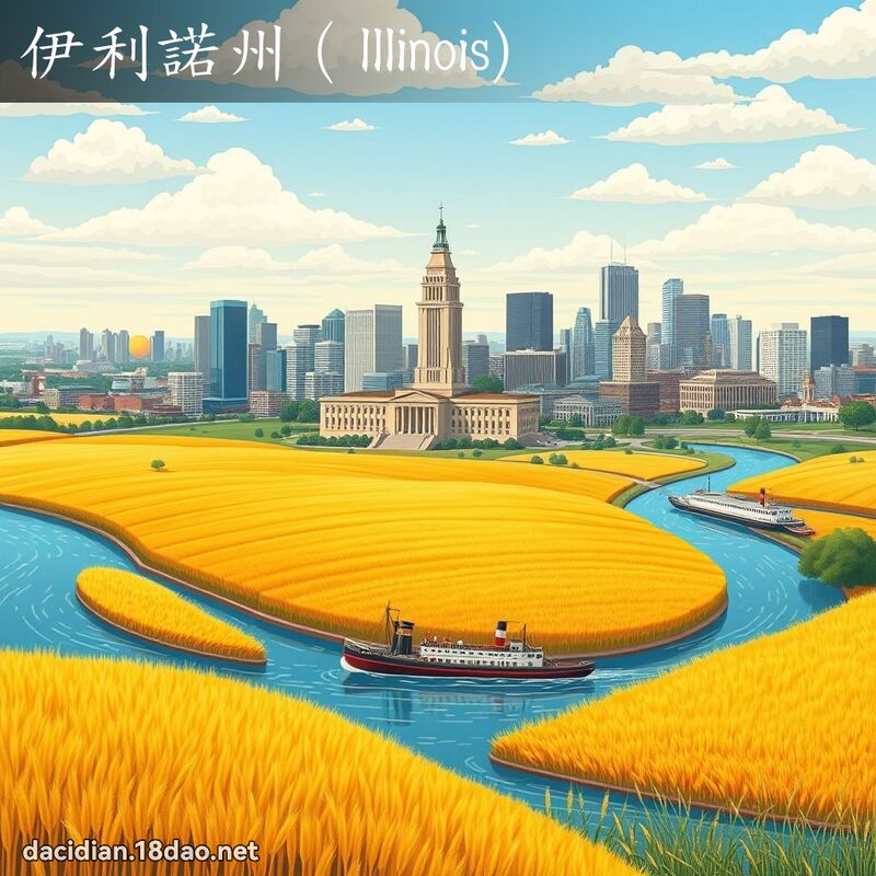 伊利诺州（Illinois) - 国语大辞典配图